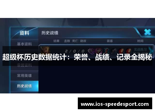 超级杯历史数据统计:荣誉、战绩、记录全揭秘 超级杯历史数据统计:荣誉、战绩、记录全揭秘